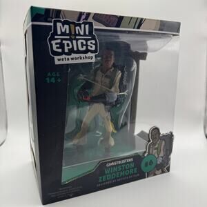 NEW Ghostbusters Mini Epics Winston Zeddemore Figure Weta Workshop Rare NIB